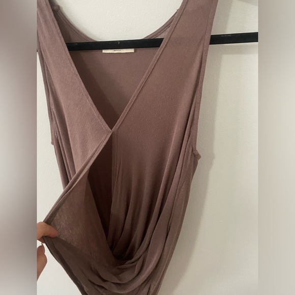 Taupe/tan tank blouse - Picture 3 of 6